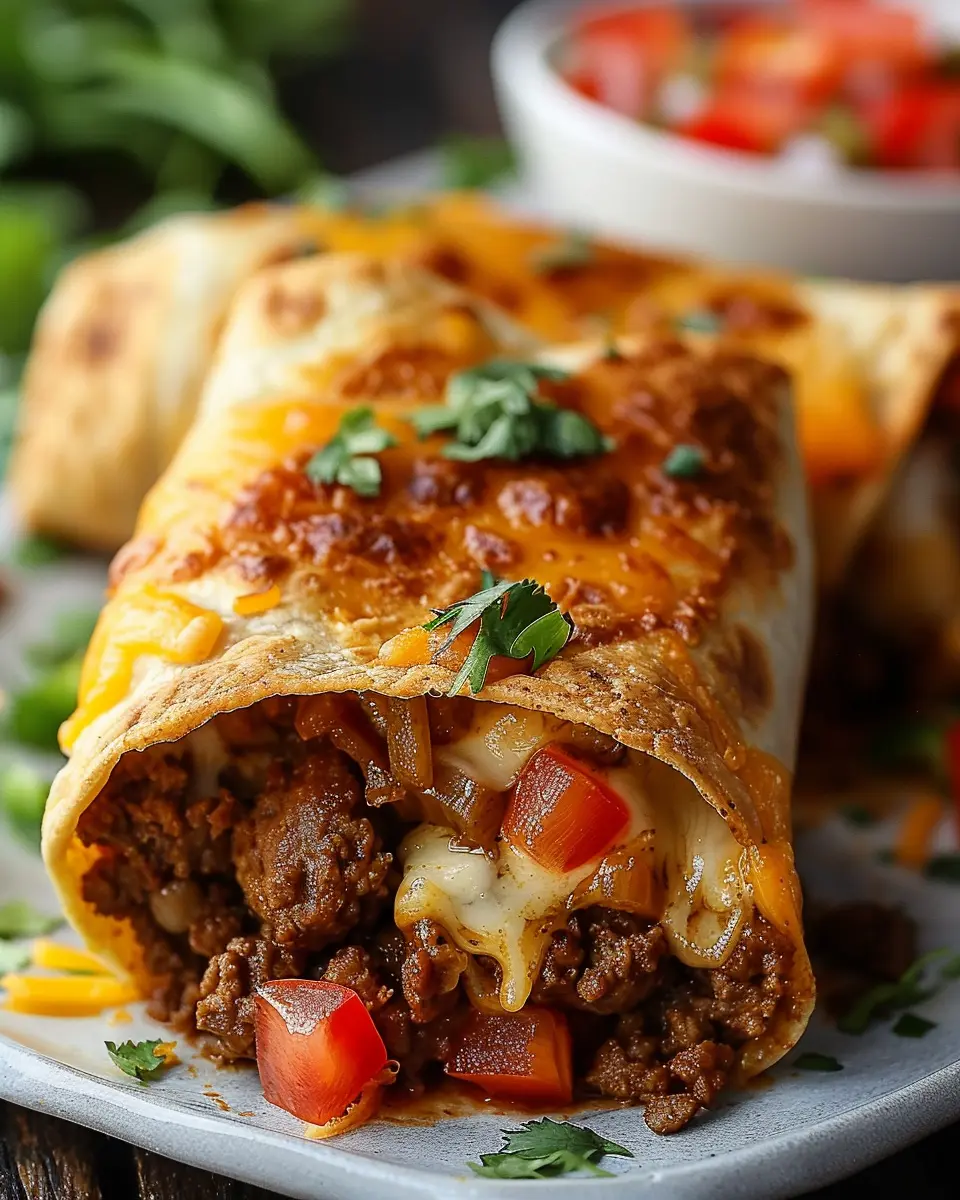 Beef and Cheese Chimichangas: Easy Homemade Delight for All