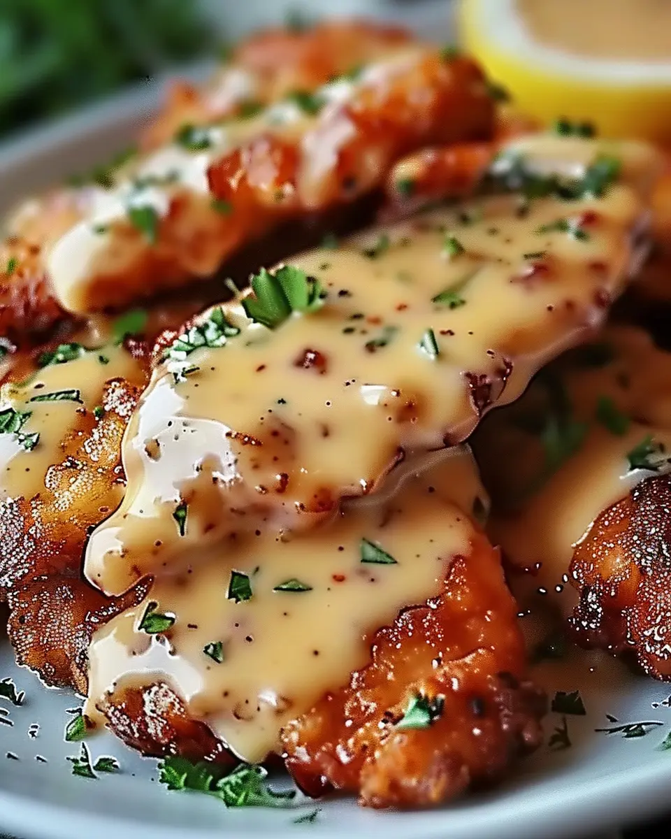 Crispy Comfort with Creamy Sauce: Indulgent Turkey Bacon Delight