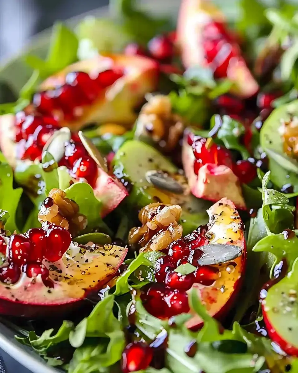 Pomegranate Christmas Salad: Best with Honey Mustard Dressing