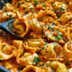 One-Pot Spicy Garlic Butter Chicken Tortellini