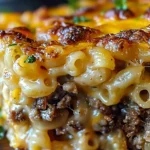 Mac and Cheese Meatloaf Casserole