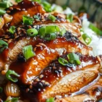 Caramelised Soy Chicken in Garlic Ginger Broth with Rice