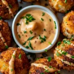 Reuben Balls with Spicy Thousand Island Dipping Sauce