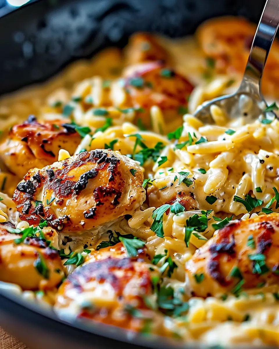 Comforting One-Pot Cajun Chicken Alfredo Orzo That’s Ready in 30 Minutes