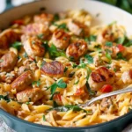 Creamy Chicken Sausage Orzo