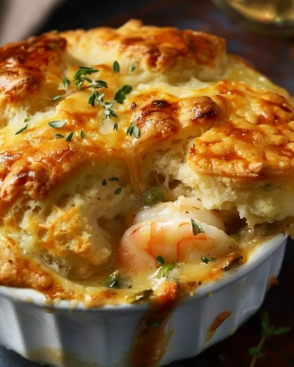 Cheddar Bay Biscuit Seafood Pot Pie: A Cozy Indulgence at Home