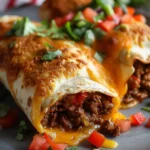 Beef and Cheese Chimichangas Recipe
