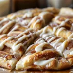 Cinnamon-Sugar Pizza made with Crescent Rolls