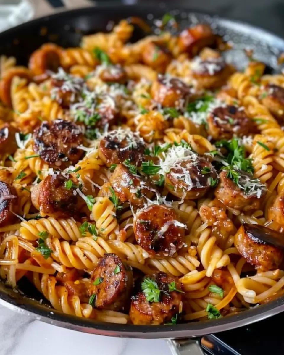 Sticky Honey Garlic Sausage Pasta Skillet: A Cozy Weeknight Delight