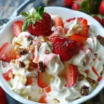 Strawberry Dessert Salad (with Toffee)