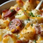 Cheesy Ranch Potatoes and Smoked Sausage