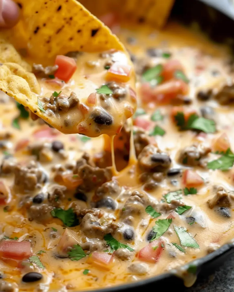 Cowboy Queso Recipe: Indulgent Dip with Turkey Bacon & Beef