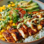 Street Corn Chicken Rice Bowl