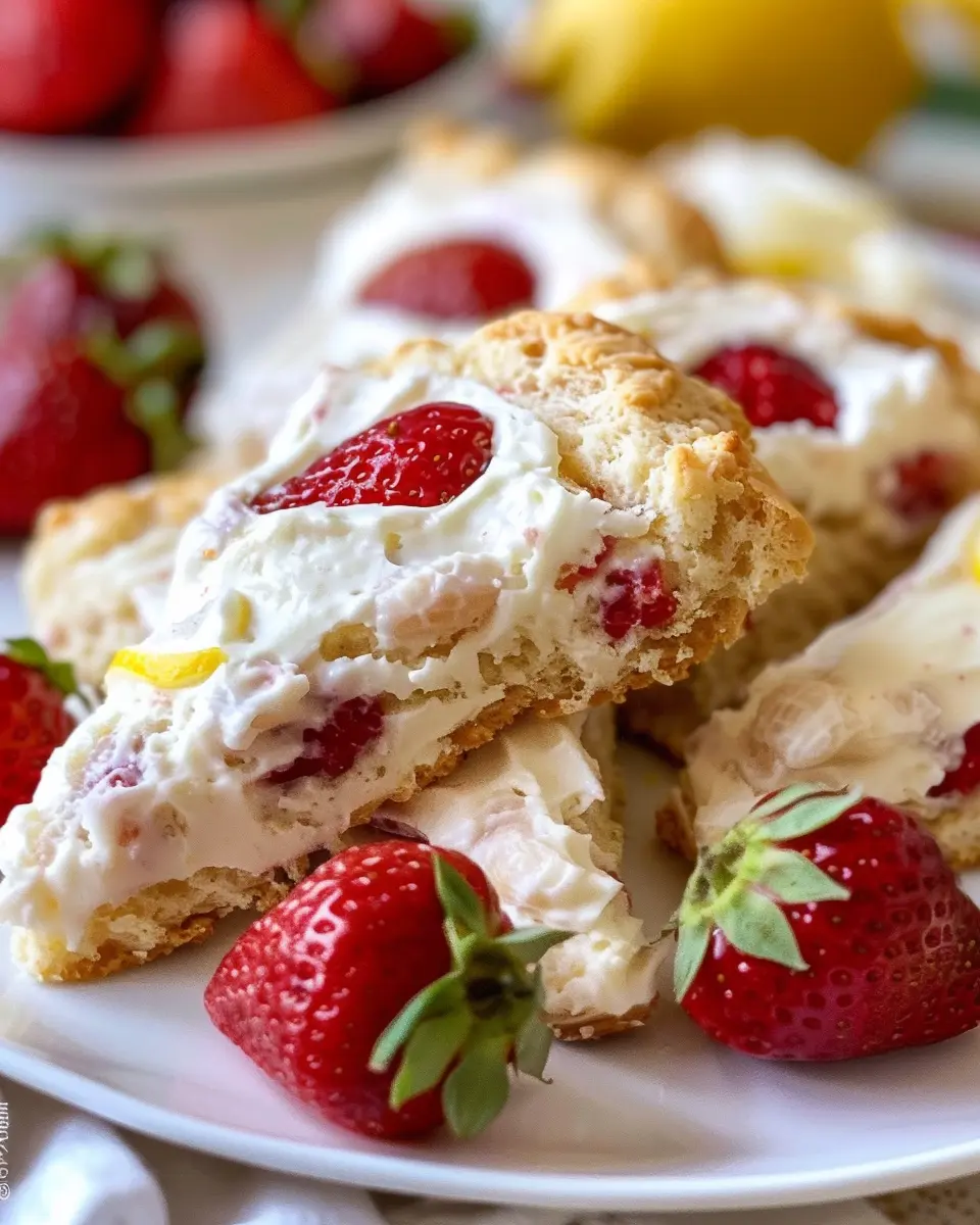 Strawberry Lemon Cream Scones: The Best Homemade Delight