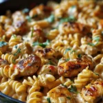 Cheesy Cajun Garlic Chicken Rotini Skillet for Cozy Nights