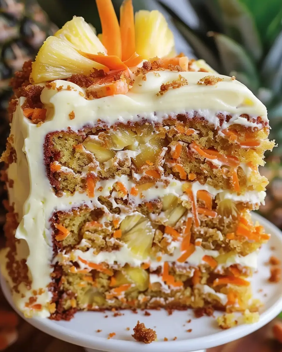 Hawaiian Carrot Pineapple Cake: The Best Homemade Delight