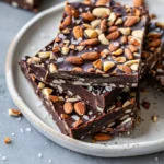 Dark Chocolate and Sea Salt Nut Bars