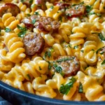 One-Pan White Cheddar Ranch Sausage Magic Pasta