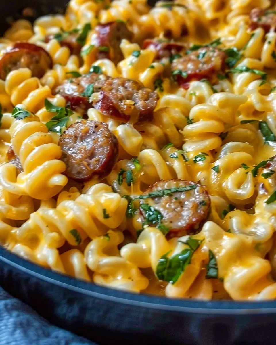 One-Pan White Cheddar Ranch Sausage Magic Pasta That’s Easy and Delicious