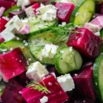 Beet Salad with Feta, Cucumbers, and Dill