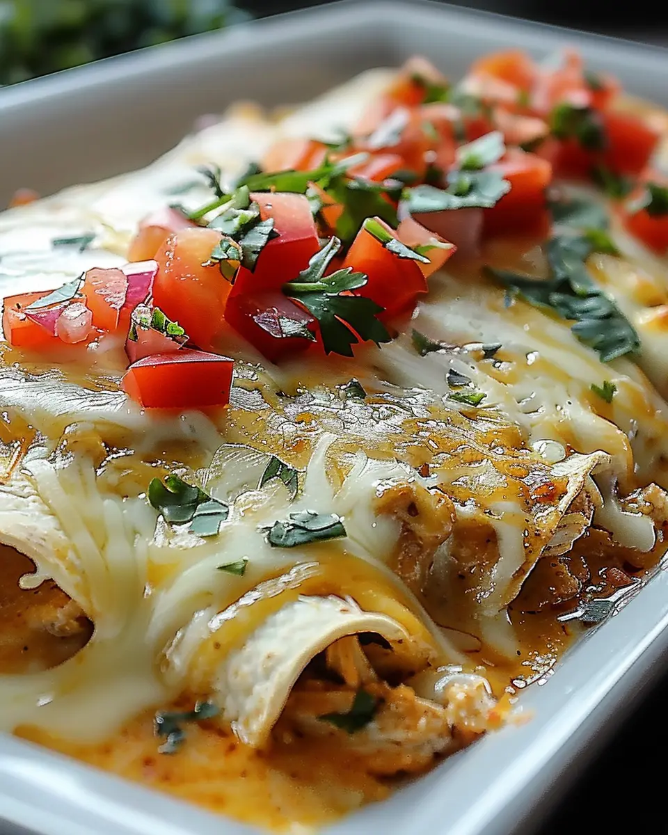 Indulgent Queso Chicken Enchiladas for Quick Weeknight Dinners