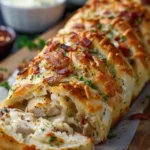 Chicken Bacon Ranch Stromboli
