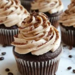 Espresso Brownie Cupcakes with Coffee Buttercream