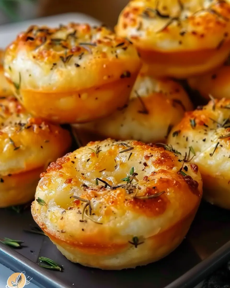 Golden Crust Garlic Rosemary Focaccia Muffins: The Best Homemade Treat