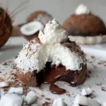Coconut Dome with Chocolate Spread