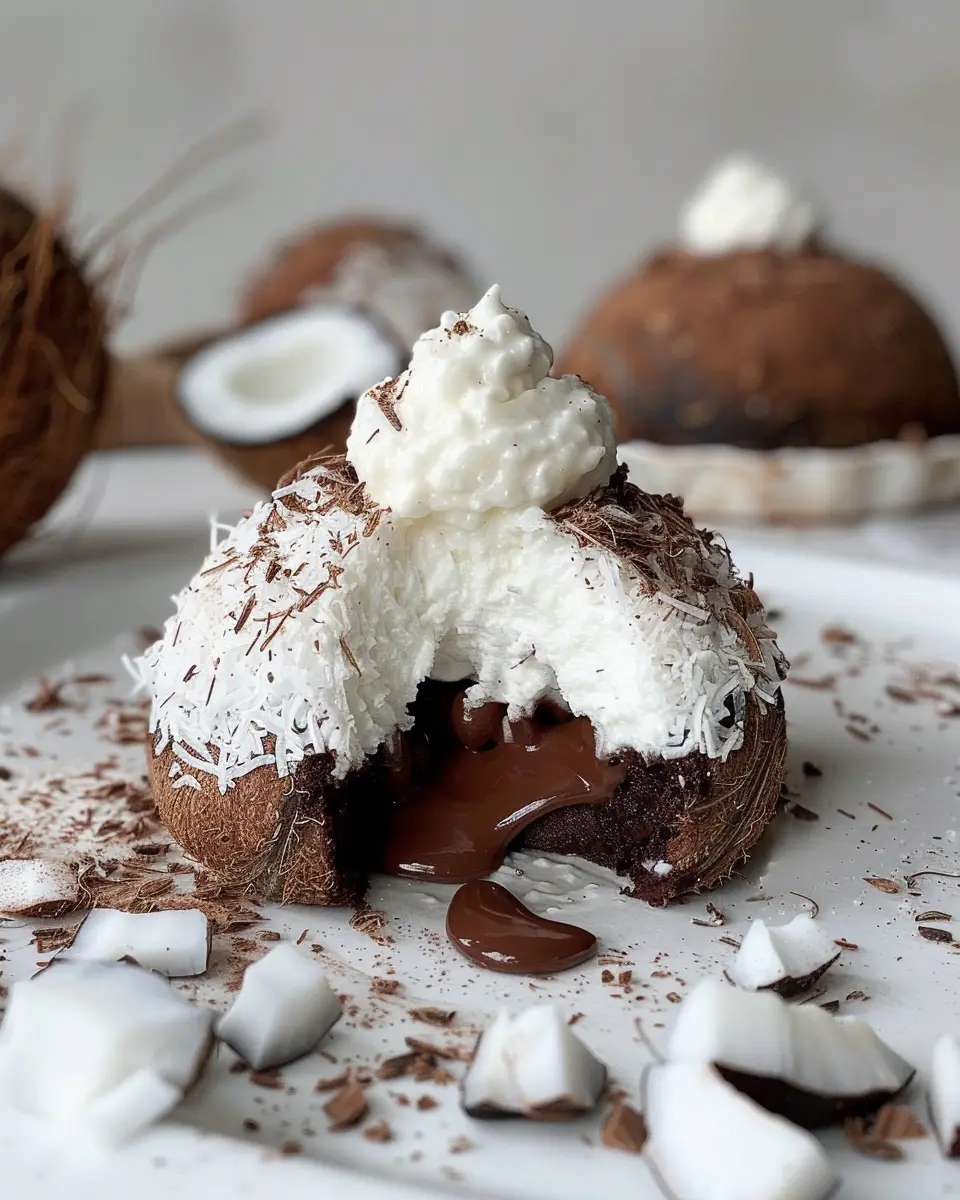 Coconut Dome with Chocolate Spread: Indulgent Delight You’ll Love