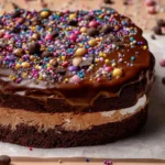 No-Bake Cosmic Brownie Icebox Cake