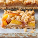 Peaches and Cream Crumble Bars