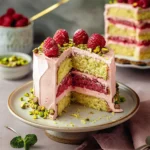 Raspberry Pistachio Cake