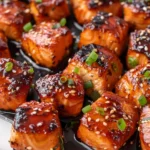 Honey Garlic Salmon Bites