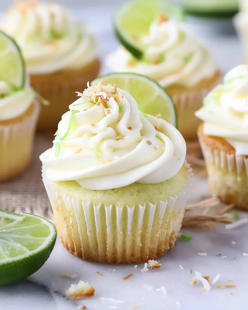 Coconut Cupcakes with Lime Buttercream Frosting: The Best Indulgence