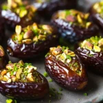St. Patrick’s Day Treat: Honey Pistachio Ricotta Stuffed Dates
