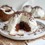 Coconut Dome with Chocolate Spread