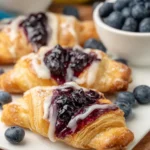 Blueberry Cream Cheese Crescent Danishes