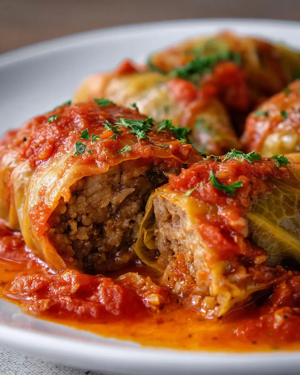 Halupki Stuffed Cabbage Rolls: Easy Beef & Turkey Bacon Delight