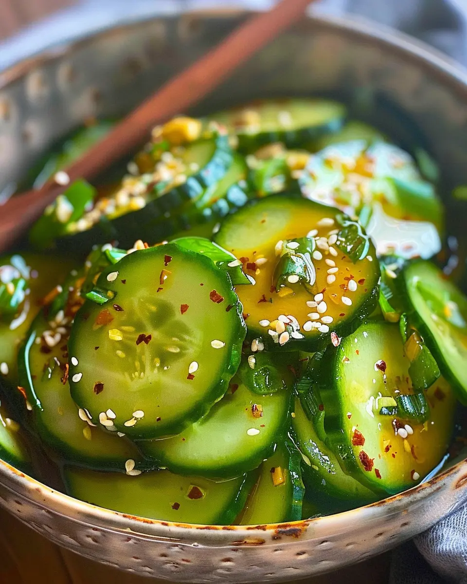 Easy Asian Cucumber Salad: Refreshing Crunch with Turkey Bacon