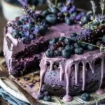 Blueberry Chocolate Lavender Dream Cake