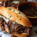 Slow Cooker French Dip Sandwiches