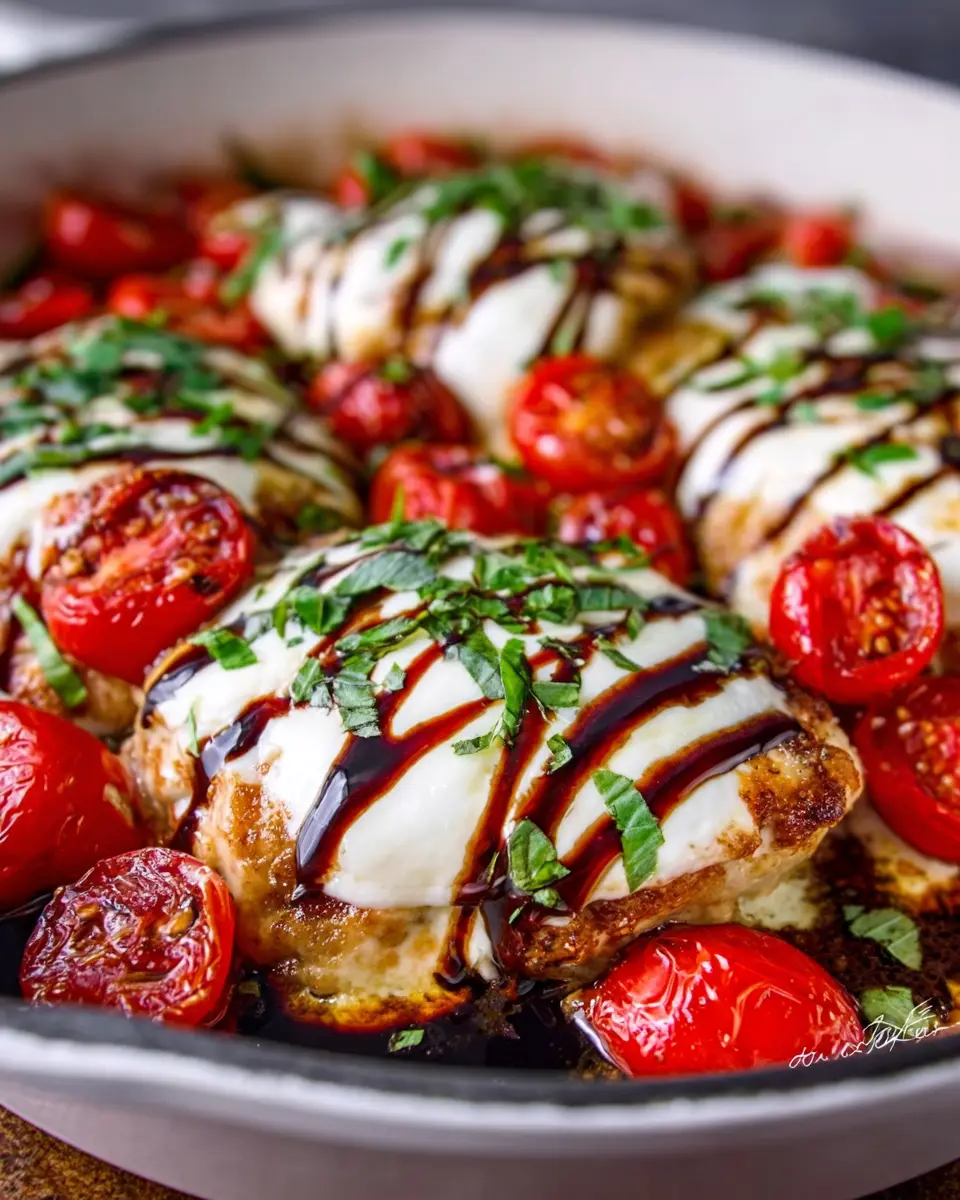 Creamy Mozzarella Caprese Chicken Bake: Easy and Indulgent Dinner