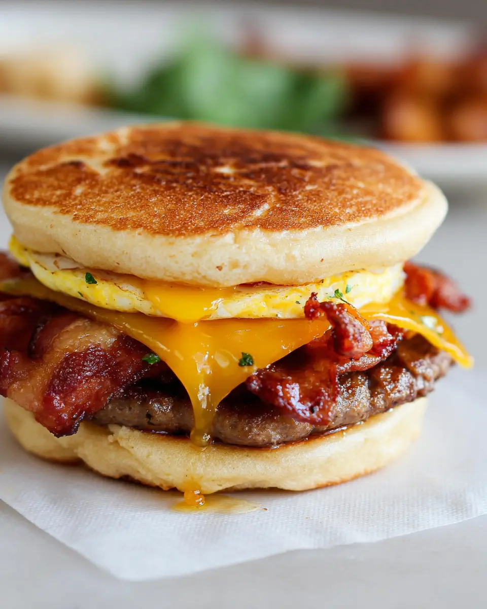 Homemade McGriddle: Indulgent Sweet and Savory Breakfast Delight