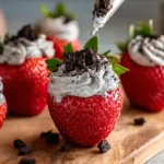 Oreo Fluff Stuffed Strawberries