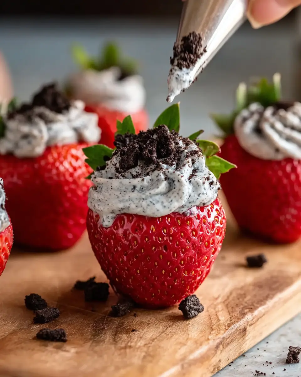 Oreo Fluff Stuffed Strawberries: Easy Indulgence for Dessert Lovers
