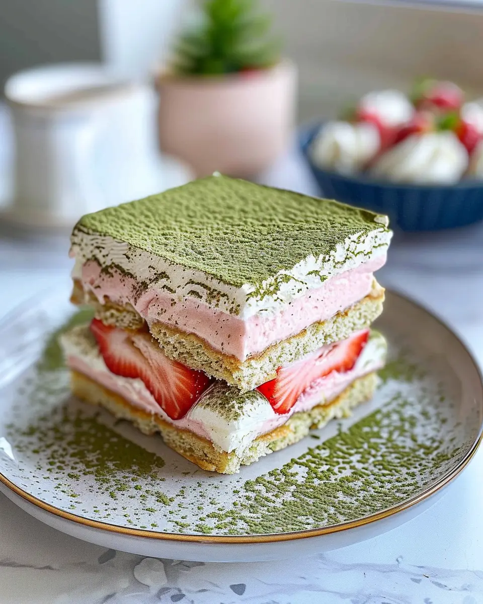 Strawberry Matcha Tiramisu: An Indulgent Twist on Tradition
