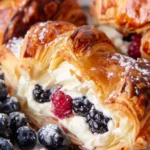 Berries and Cream Filled Croissants