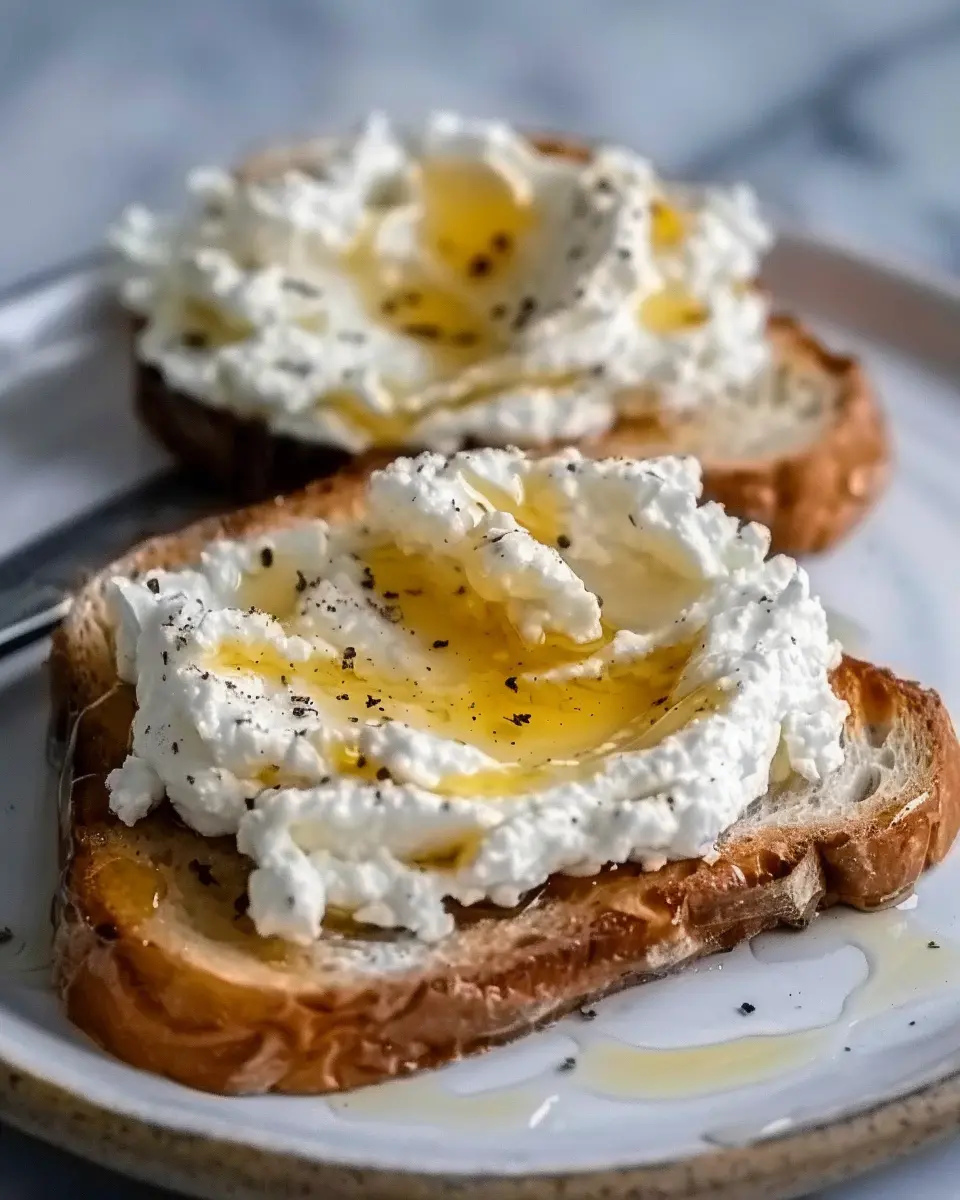 Whipped Ricotta Honey Toast Recipe: Easy Gourmet Delight at Home