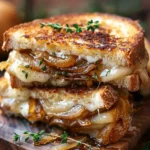 Pear & Apple Grilled Cheese With Caramelized Onions: A Quick Delight